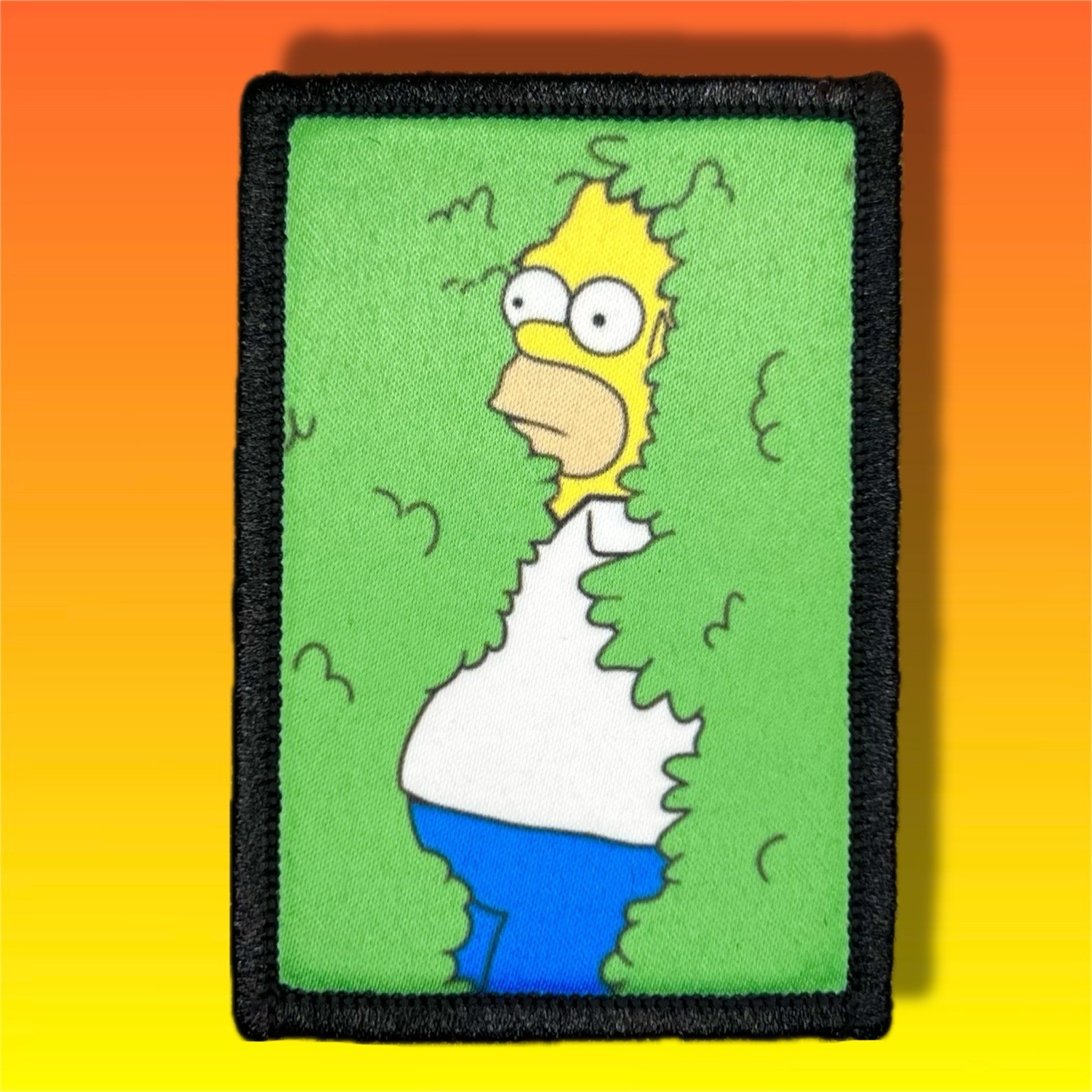 Homer Simpson Morale Patch / Military ARMY Tactical Band Hook & Loop 792