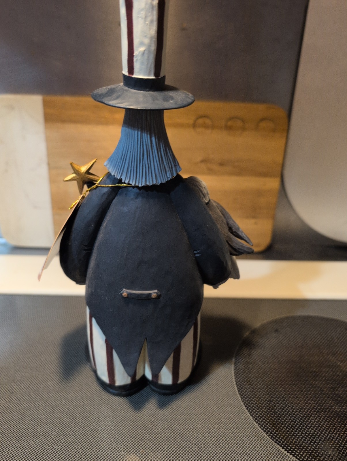 1998 Williraye Studio Uncle Sam Jr and Eagle WW7945 Folk Art Patriotic