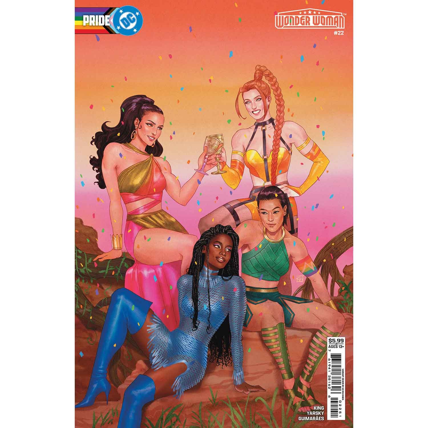 Wonder Woman #22 Cover D Kevin Wada DC Pride Card Stock Variant DC Comics