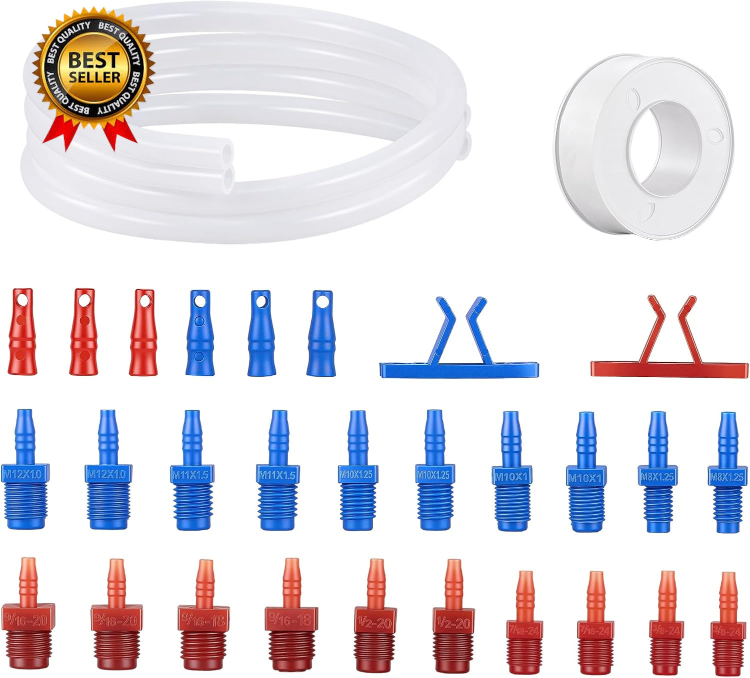 Master Cylinder Bleeder Kit Compatible with 14151, 31Pc Complete Brake Bleeder T