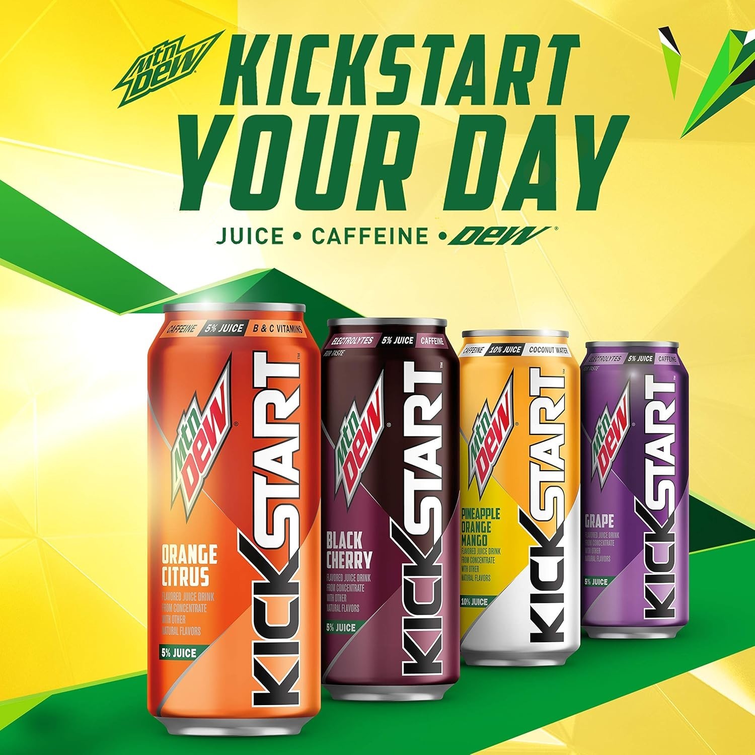 Refreshing 16 oz Black Cherry Kickstart Energy Drink – Sweet Caffeine Boost