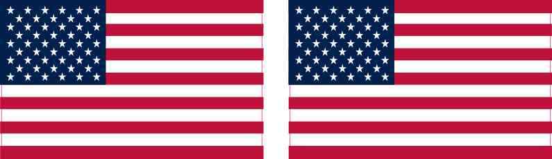 2.5in x 1.5in American Flag Magnets Car Truck Vehicle Magnetic Sign