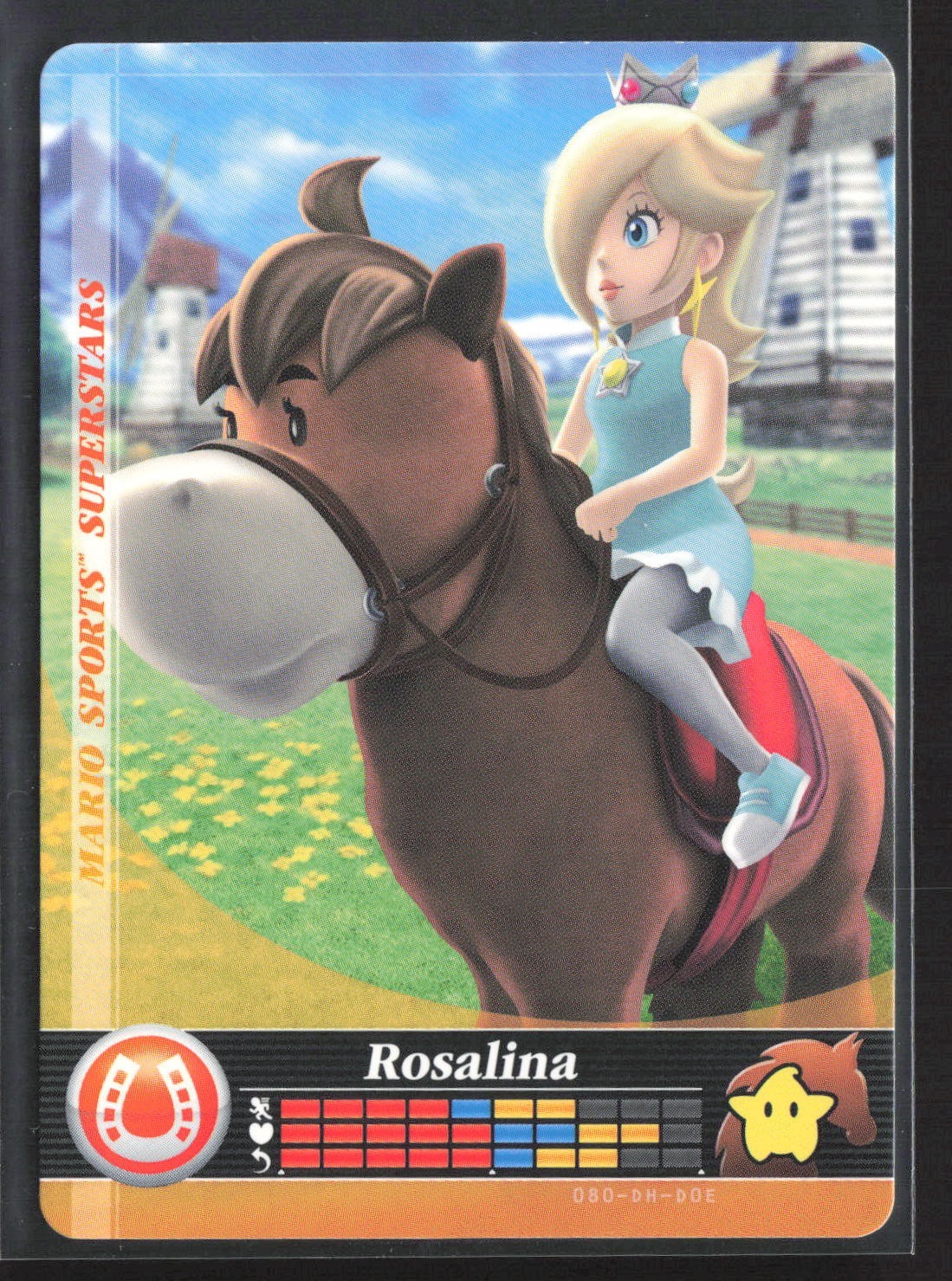 2017 Mario Sports Superstars Amiibo Card #80 ROSALINA Horse Racing – Nintendo NM