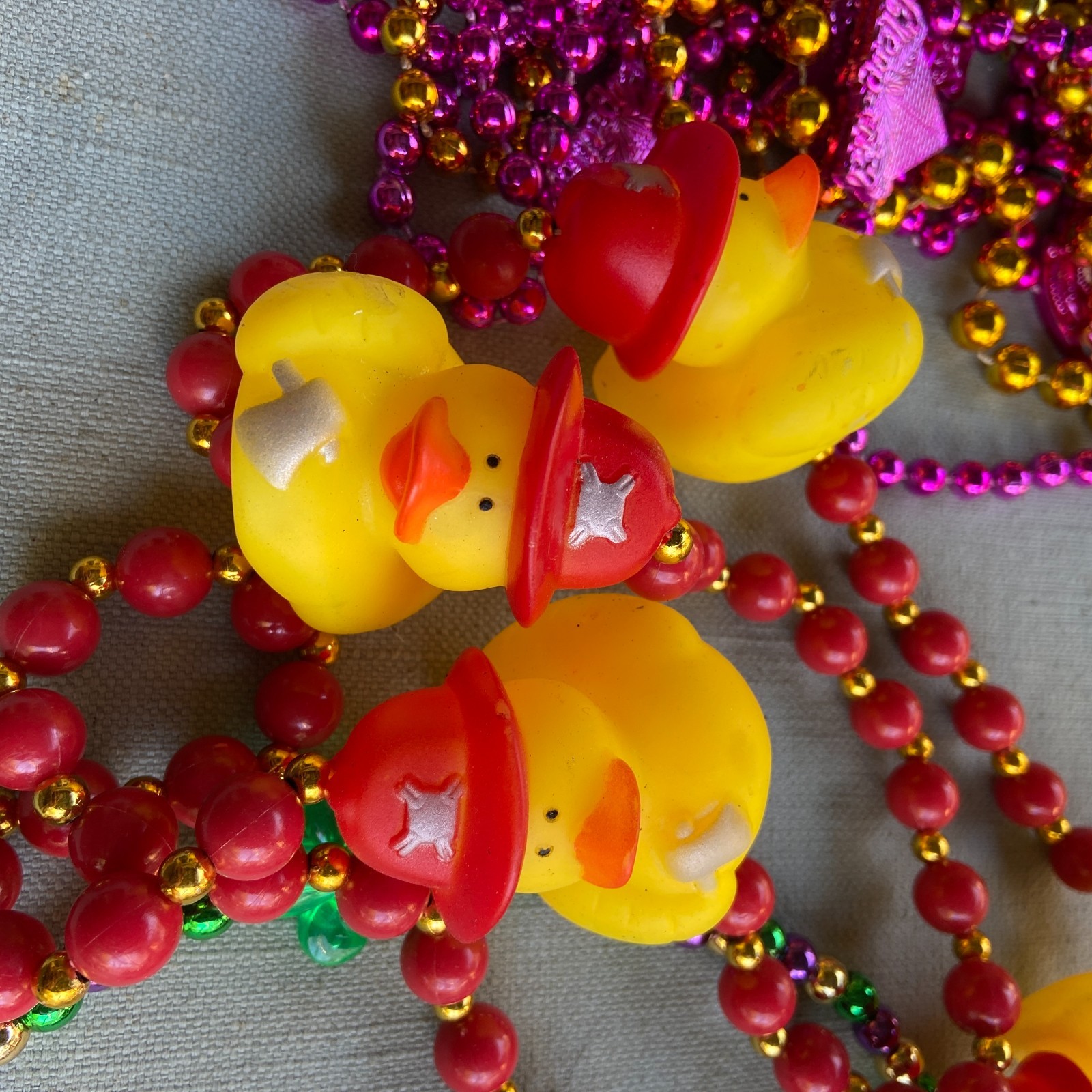 Mardi Gras Beads Cleopatra Rubber Ducks Light Up Muses Super Muse Tucks Chaos