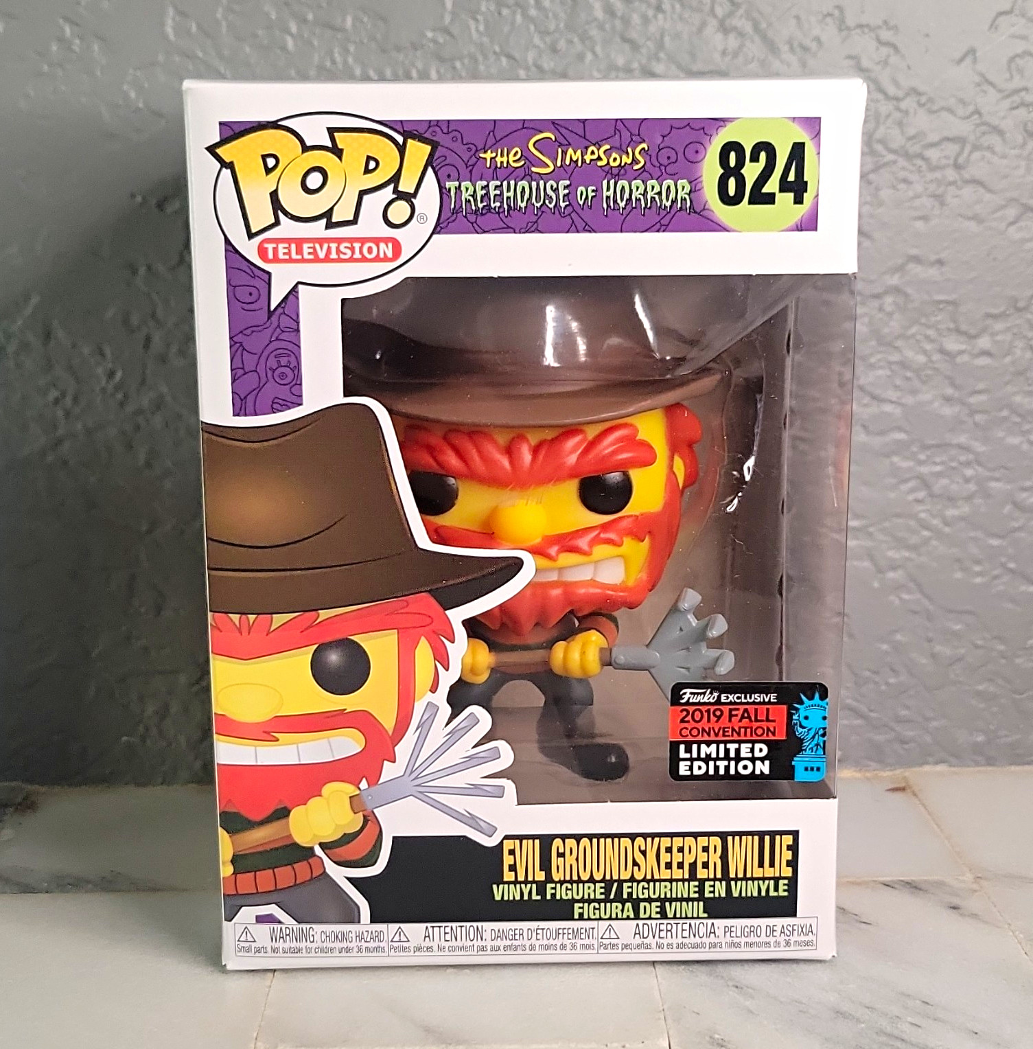 Funko Pop! The Simpsons Evil Groundskeeper Willie #824 Fall Conv Excl
