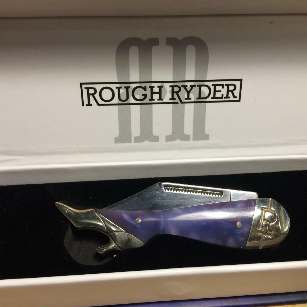 Rough Ryder Purple Swirl Lady Leg 3 1/4″ Pocket Knife RR2152