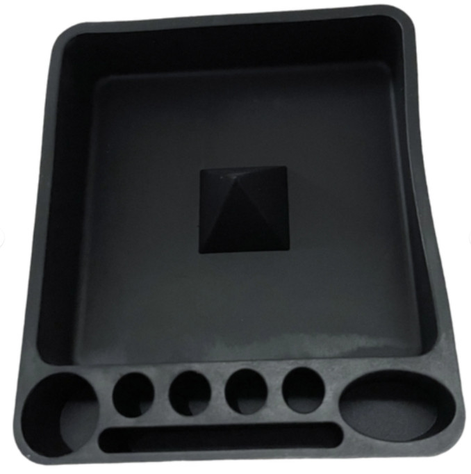 Smokezilla Silicone Pyramid Ashtray Food-Grade Glass Tap Friendly