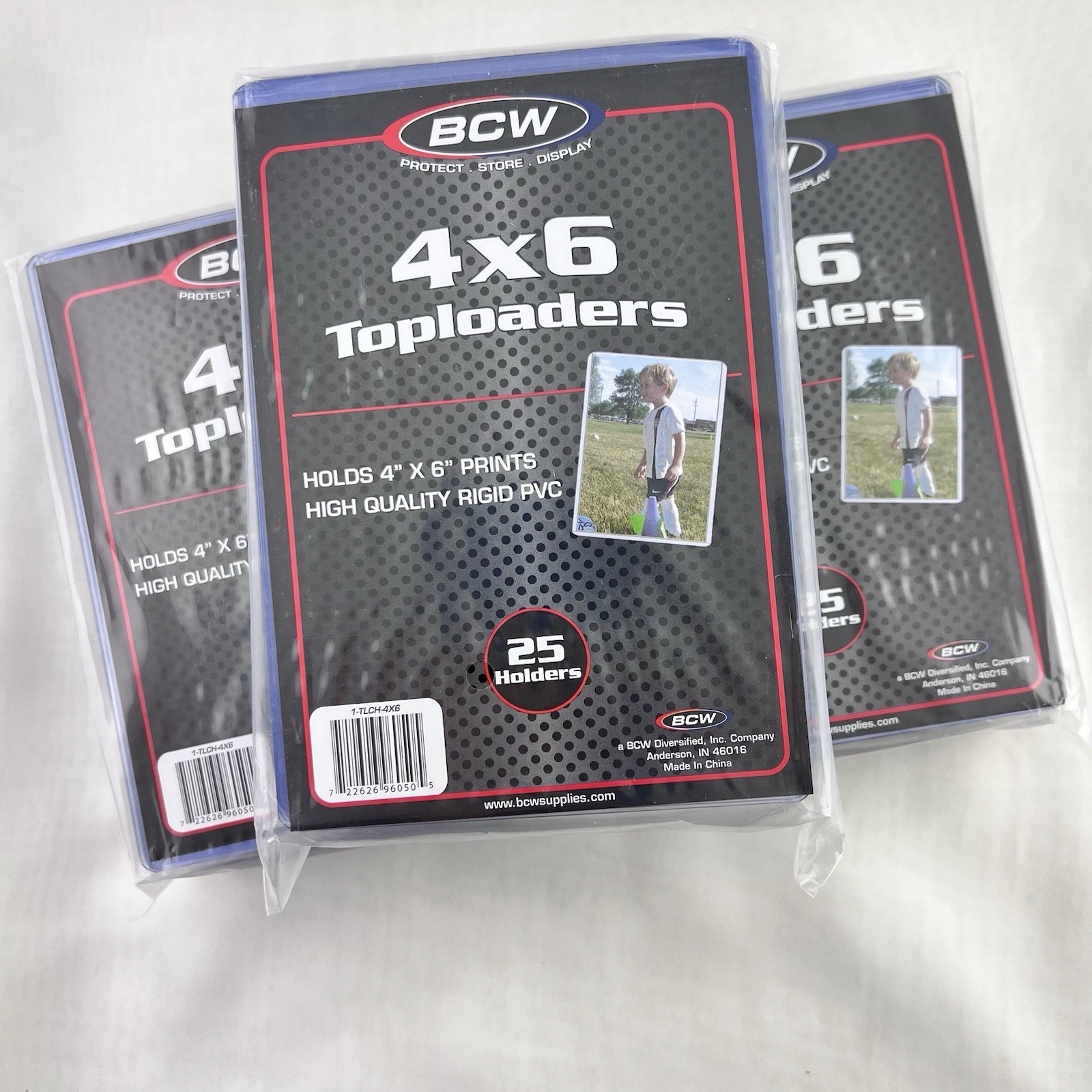 75 BCW 4×6 Photo Print Toploader Sleeve High Quality Rigid PVC 3 Packs of 25
