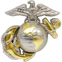 EagleEmblems United States Marine Corps Gold Tone Logo Emblem Lapel / Hat Pin