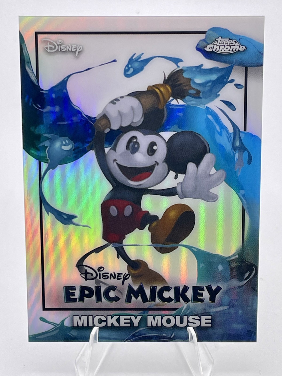 2026 Topps Disney Neon Epic Mickey – Mickey Mouse EM‑1 – Topps Chrome Insert