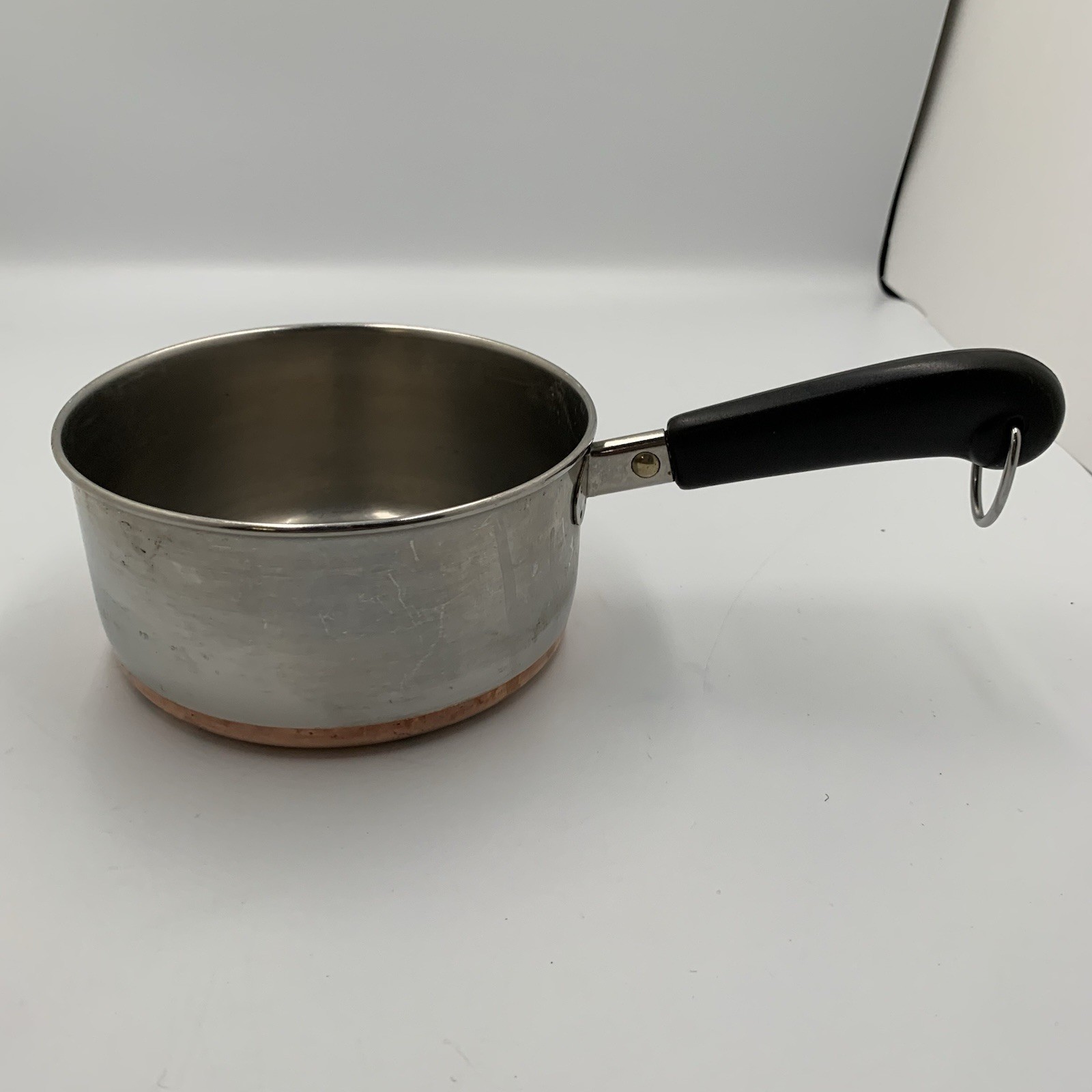Vintage Revere Ware Stainless Steel Copper Bottom 1 QT Saucepan – No Lid