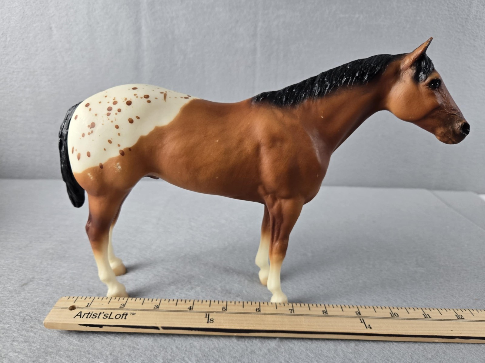 Traditional Breyer Stud Spider #823 Matte Blanket Appaloosa Red Bay