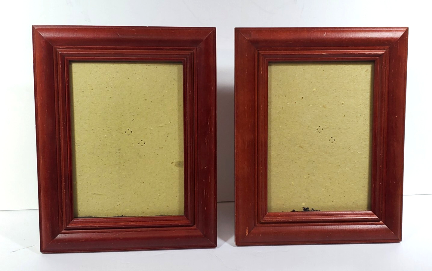 5 X 7 Wood Picture Frame Free Standing Set of Two Wooden