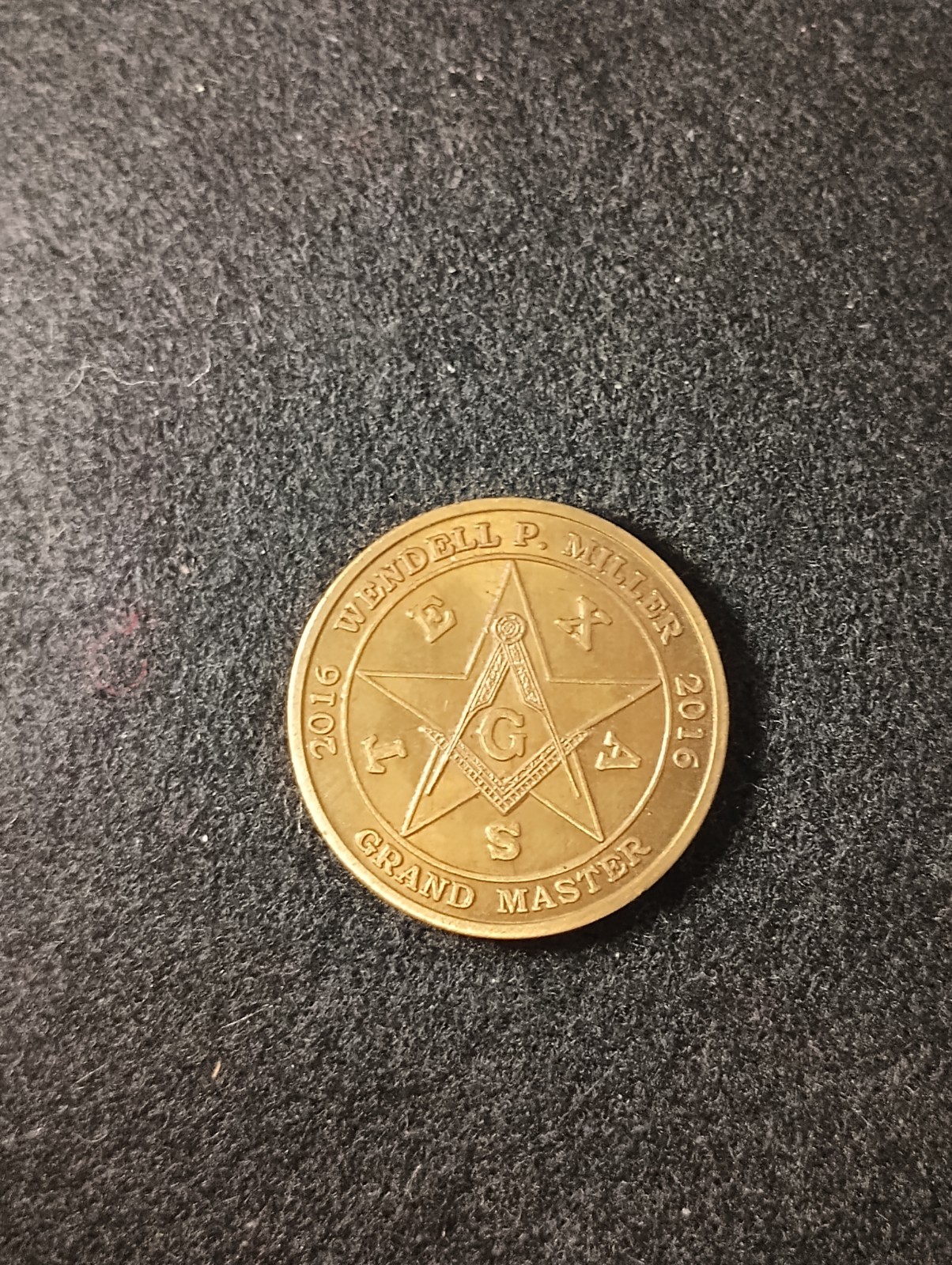 Masonic Coin Grand Lodge Of Texas Plant The Seed Wendell P Miller Grand Master