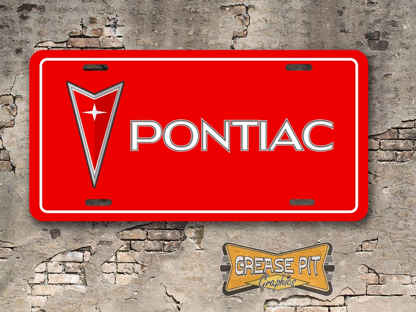 Pontiac Novelty License Plate – Choose Color
