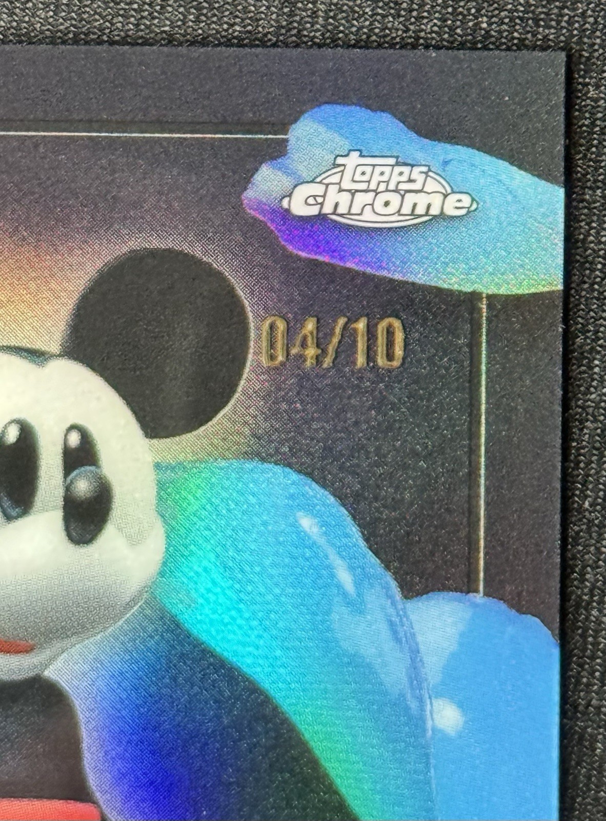 Mickey Mouse /10 Black Refractor Topps Chrome Epic Mickey EM-20 SSP