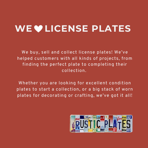 Authentic License Plates – All States Available & More In Craft Condition