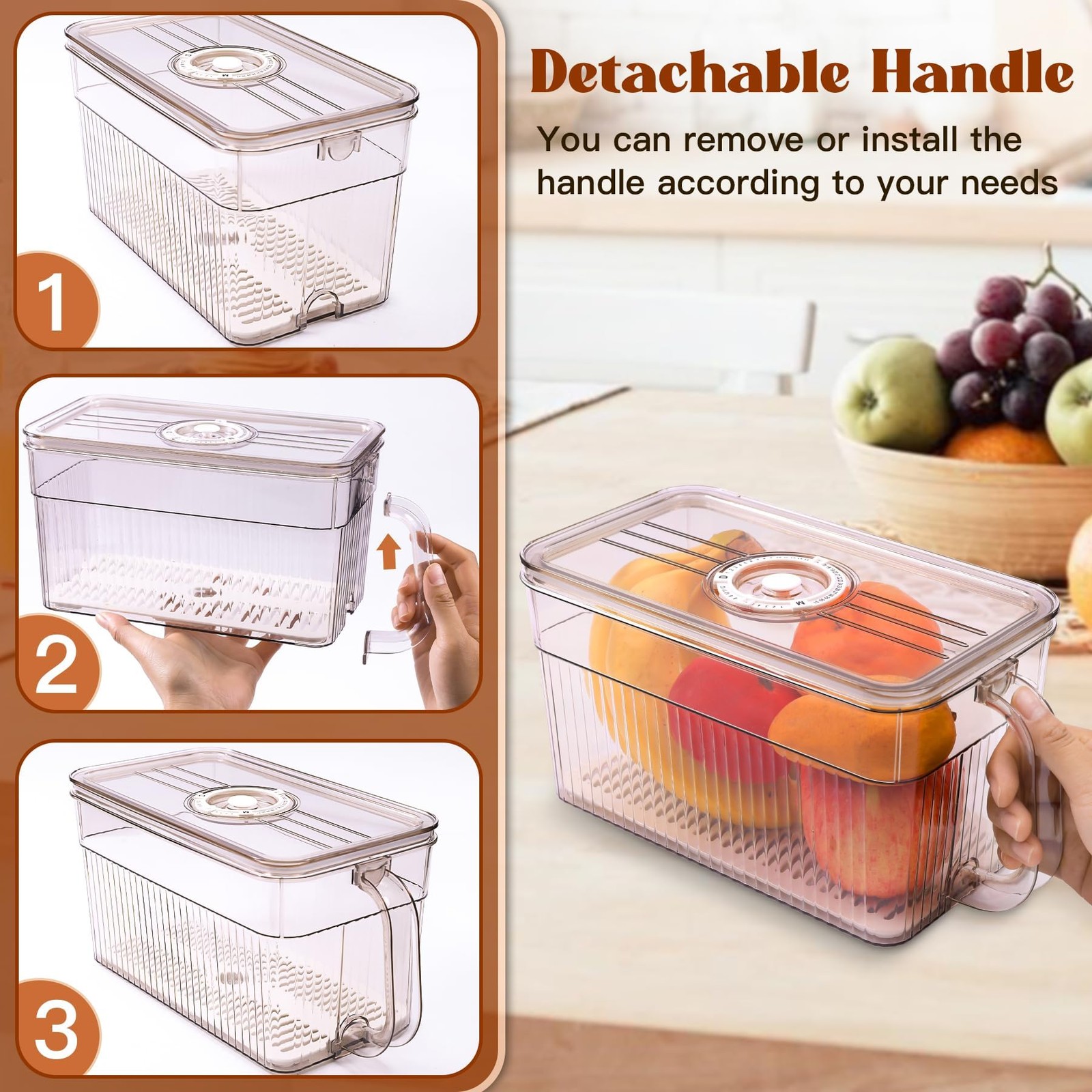 2PCS Bread Box for Homemade Bread Airtight Bread Boxes for Kitchen Counter, T…