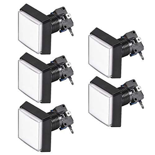Game Push Button 50×50 Square 12V LED Illuminated Push Button Switch with