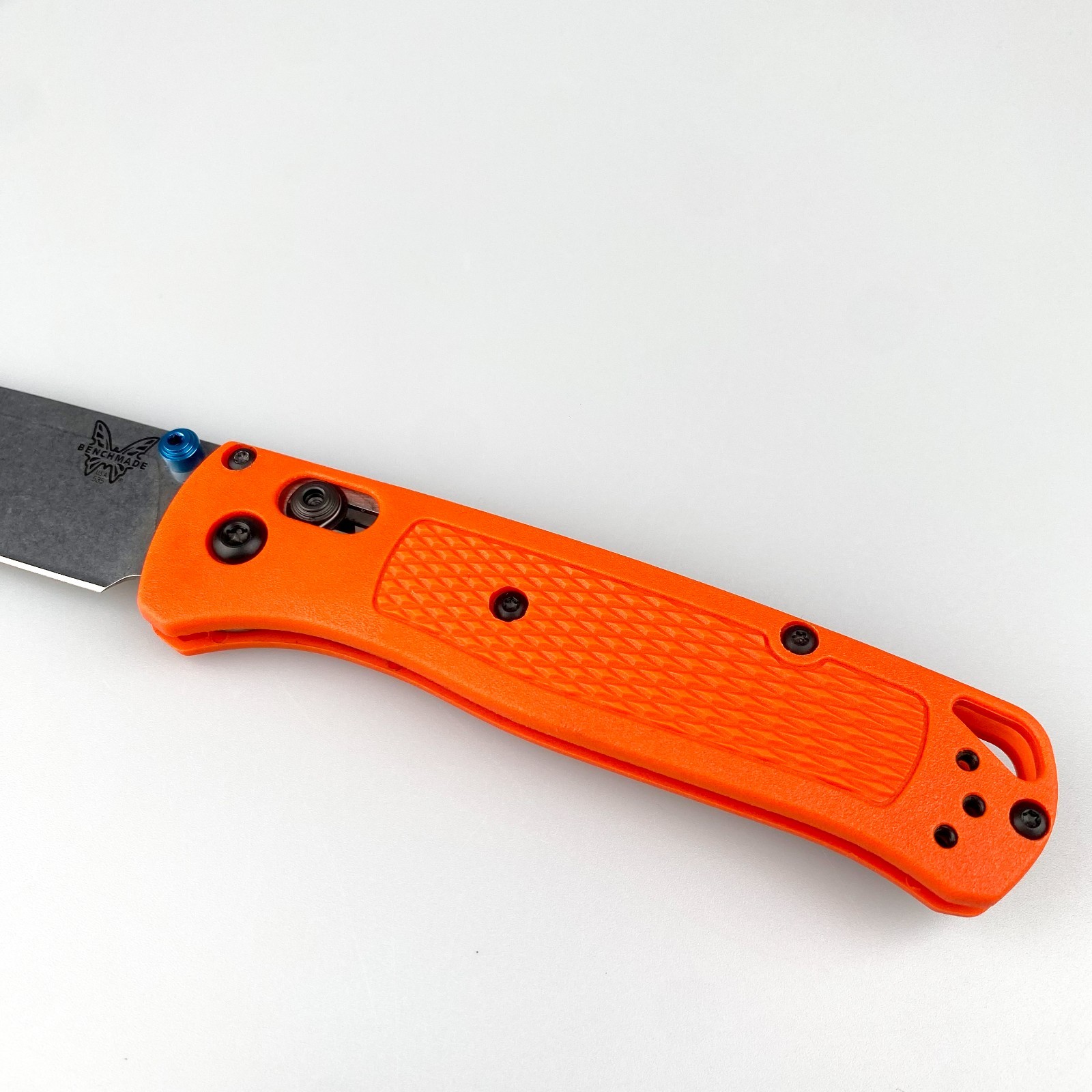 Benchmade 535-Custom Bugout Knife Orange Grivory Handle S30V Folding Knife