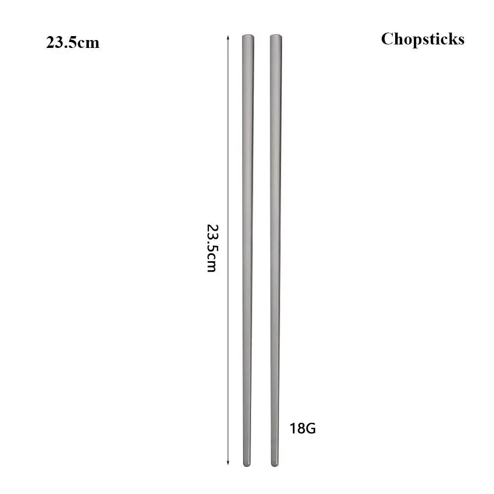 New Portable Titanium Spoon Long Handle Environmental Outdoor Camping Fork Outdo