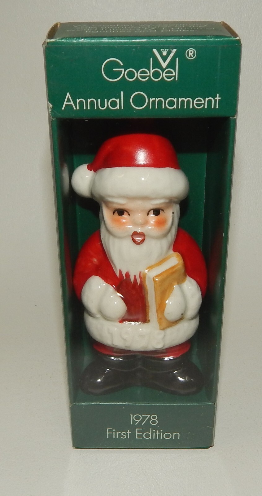 Vintage 1978 Goebel Annual Christmas Ornament – First Edition Santa Claus – MIB