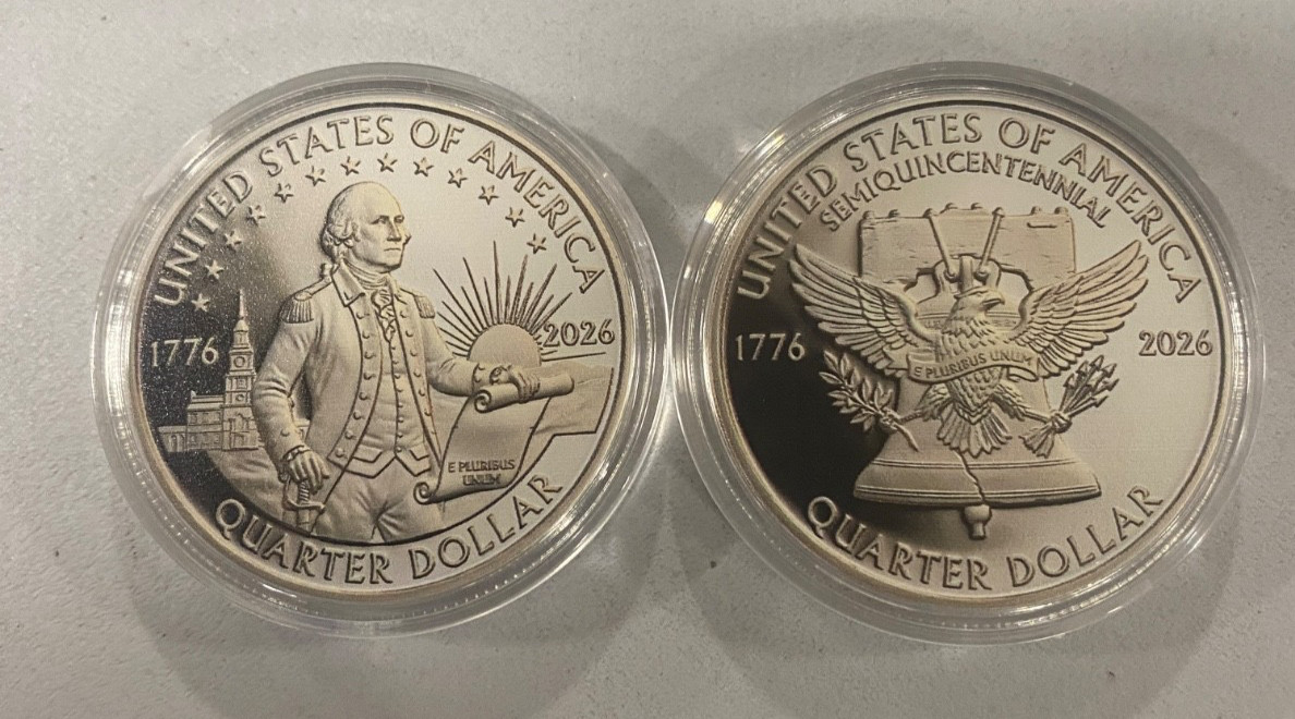 America 250 Patriotic Challenge Coin 1776-2026 Semiquincentennial Collectible