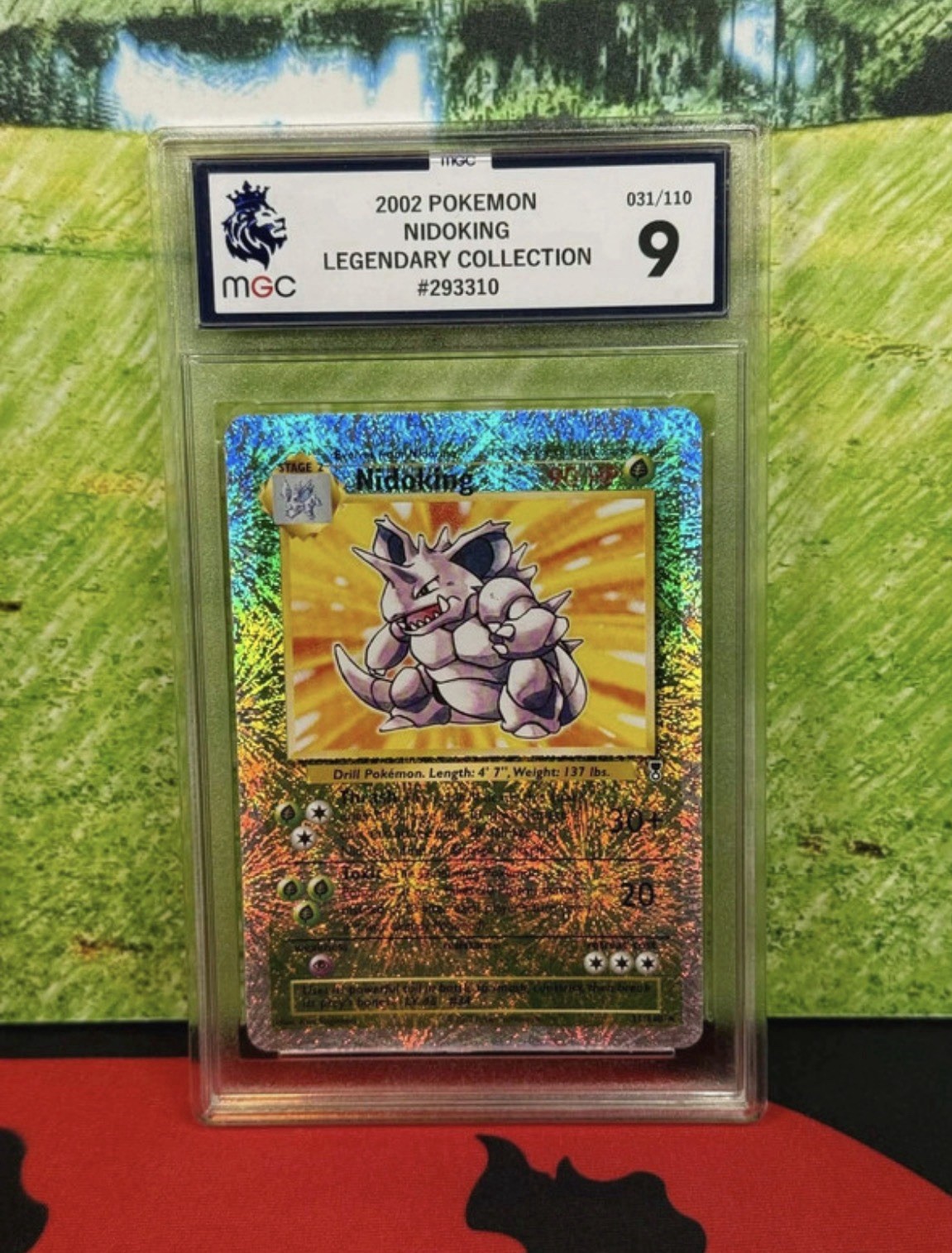 Nidoking Reverse Holo Rare Legendary Collection 031/110 MGC 9 Pop 1