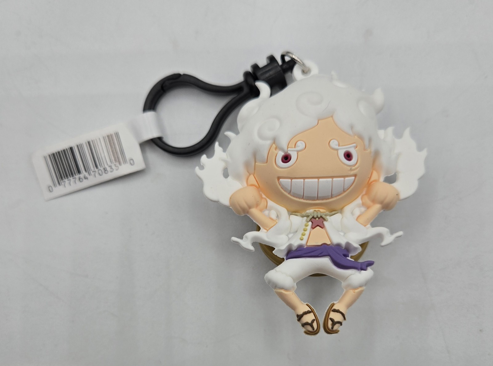 Monogram One Piece Luffy Rubber Keychain Bag Clip 3″