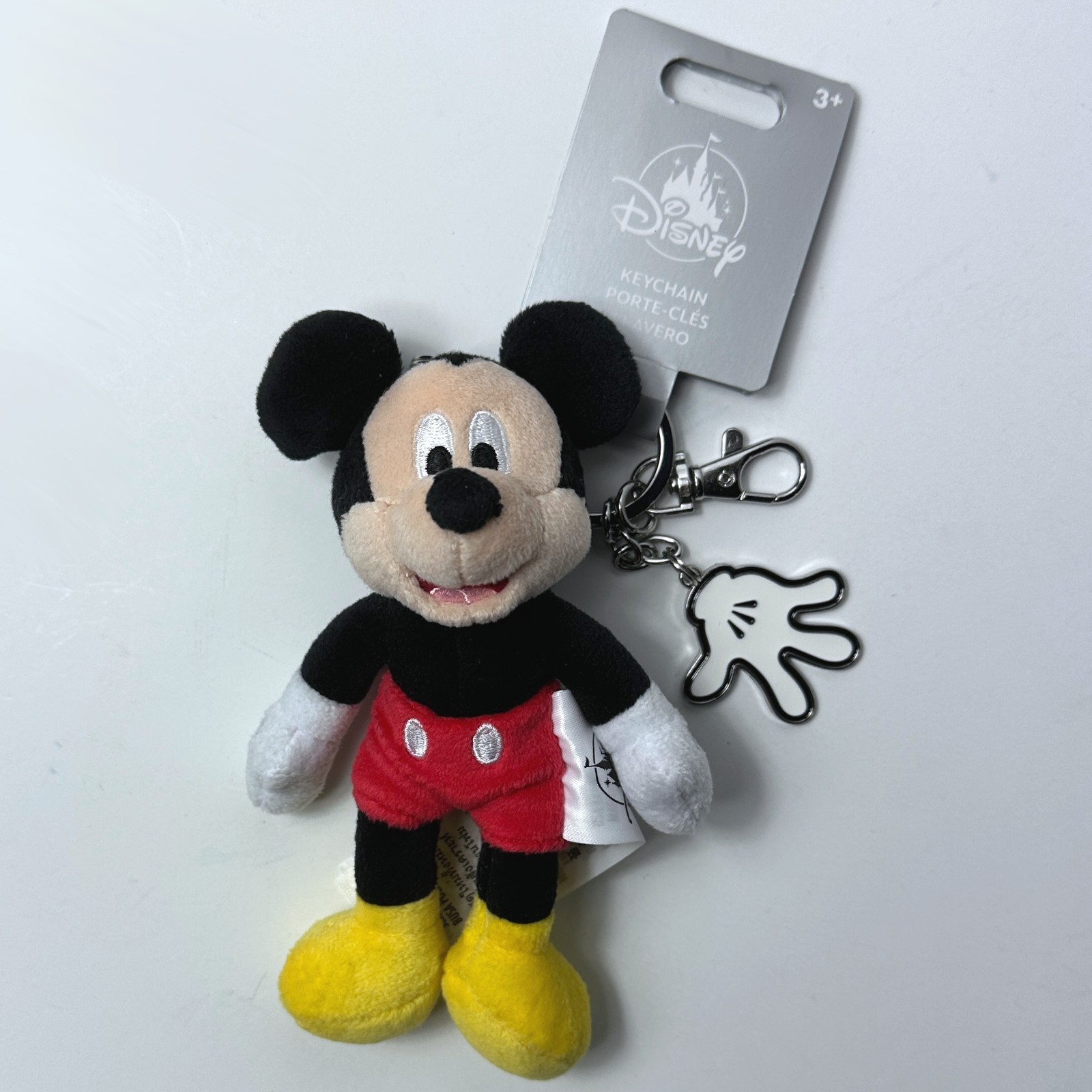 Disney Parks Mickey Mouse Plush with Glove Keychain Bag Charm