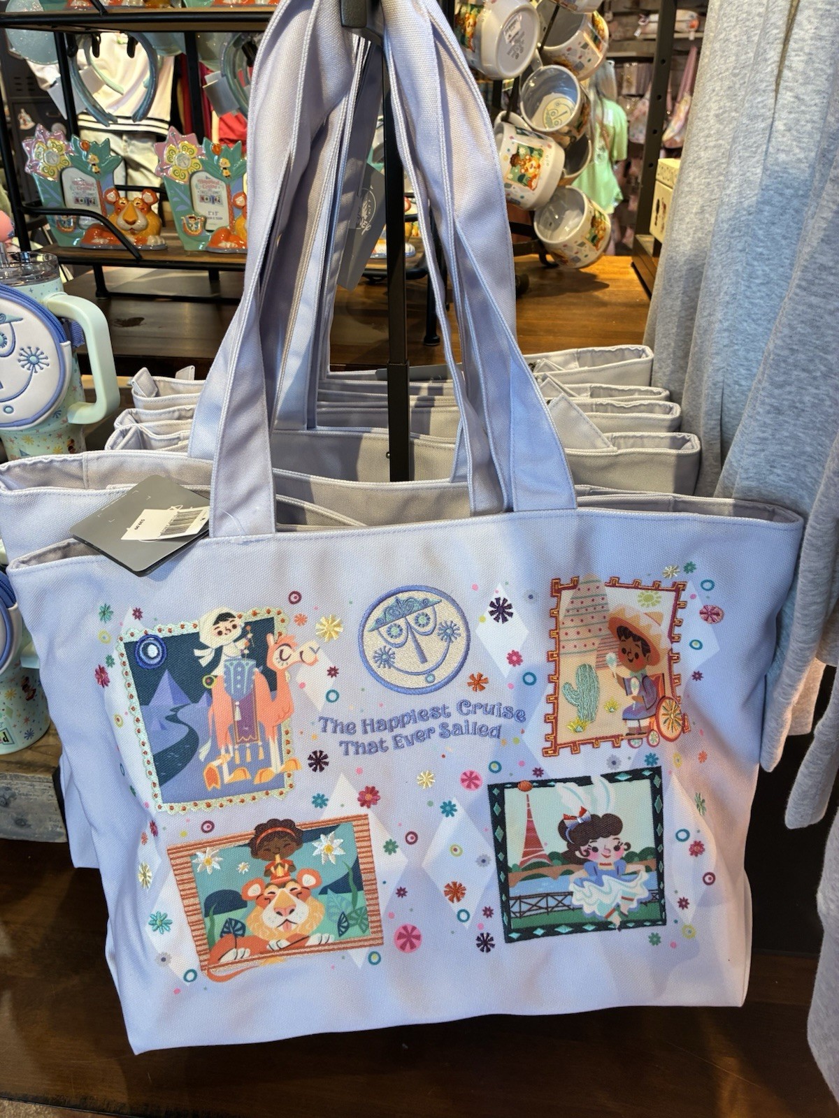 Disney Parks It’s A Small World Collection Canvas Tote Bag New 2026