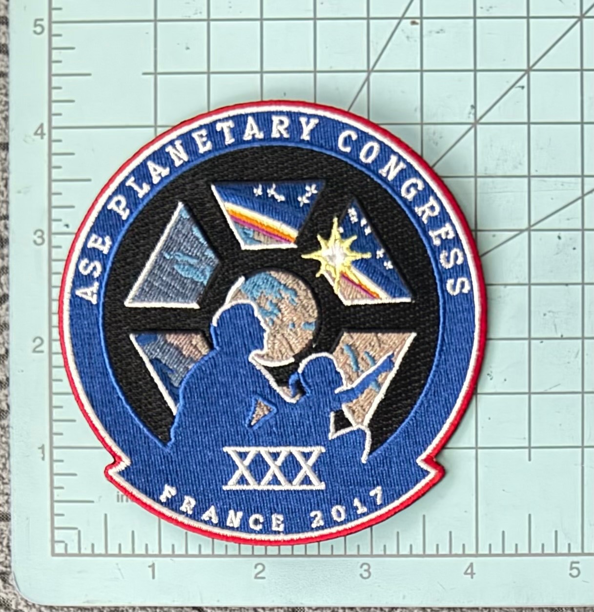SPACE – ASE Planetary Congress 2017 Patch – France.