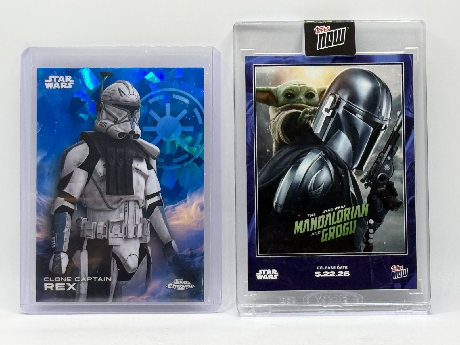 2025 Chrome Star Wars Blue Sapphire REX / 2026 Now The Madalorian & Grogu