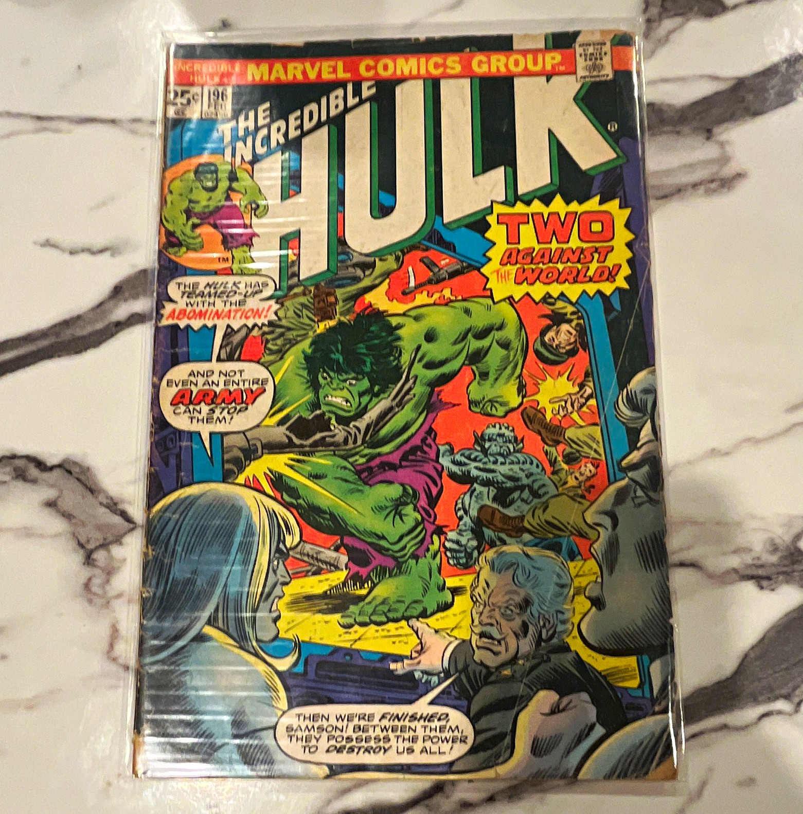 Marvel Comics The Incredible Hulk #196 1972 Bronze Age Roy Thomas Herb Trimpe