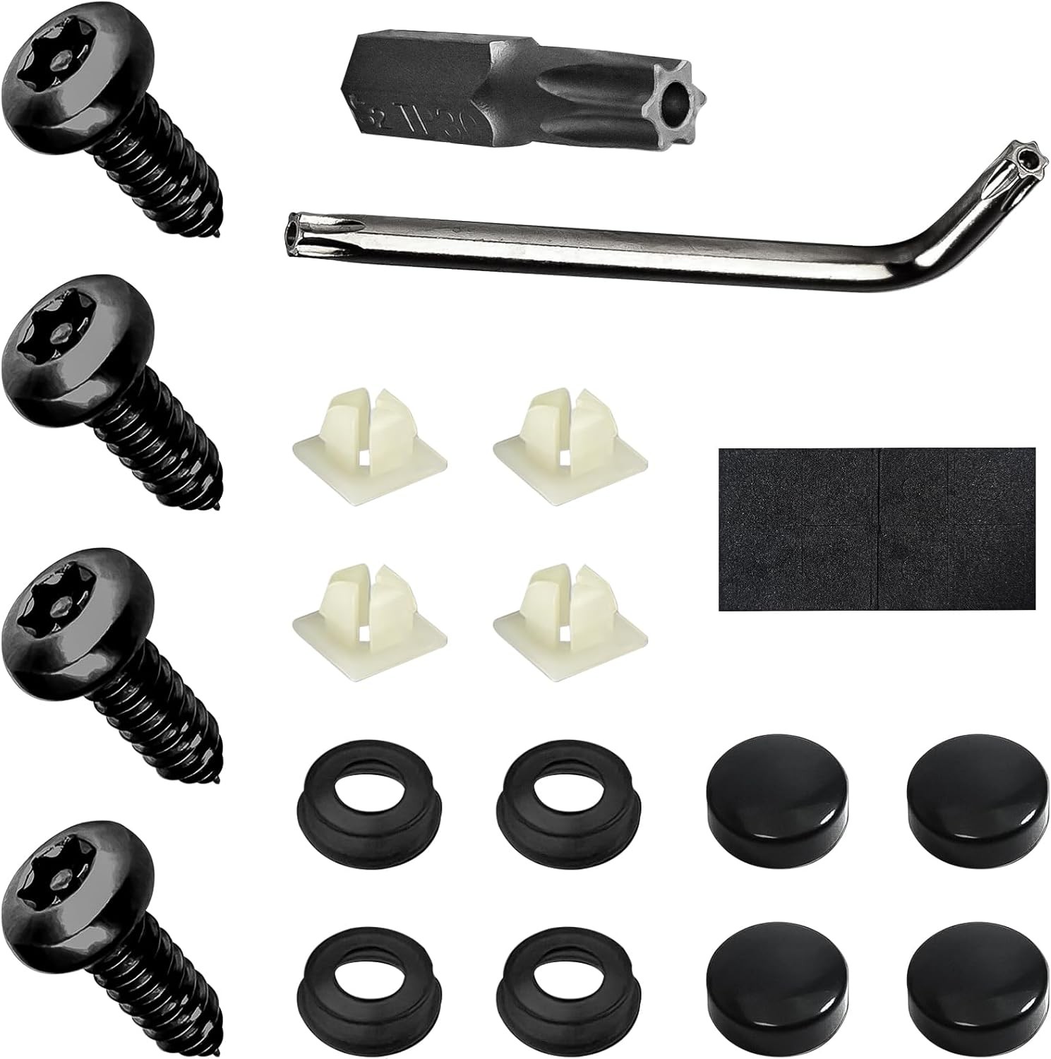 Anti Theft License Plate Screws, License Plate Mounting Kit, Tamper Proof Licens