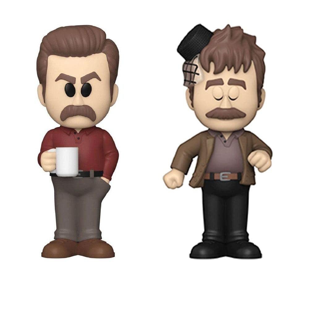 Funko Parks and Recreation – Ron Swanson Soda Vinyl Figure, 4.25-Inch Size
