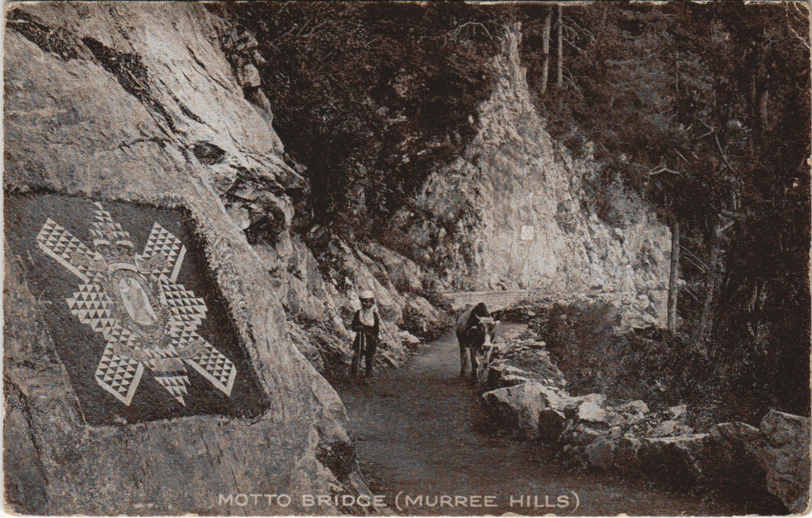 PC PAKISTAN, MOTTO BRIDGE, MURREE HILLS, Vintage Postcard (b43288)