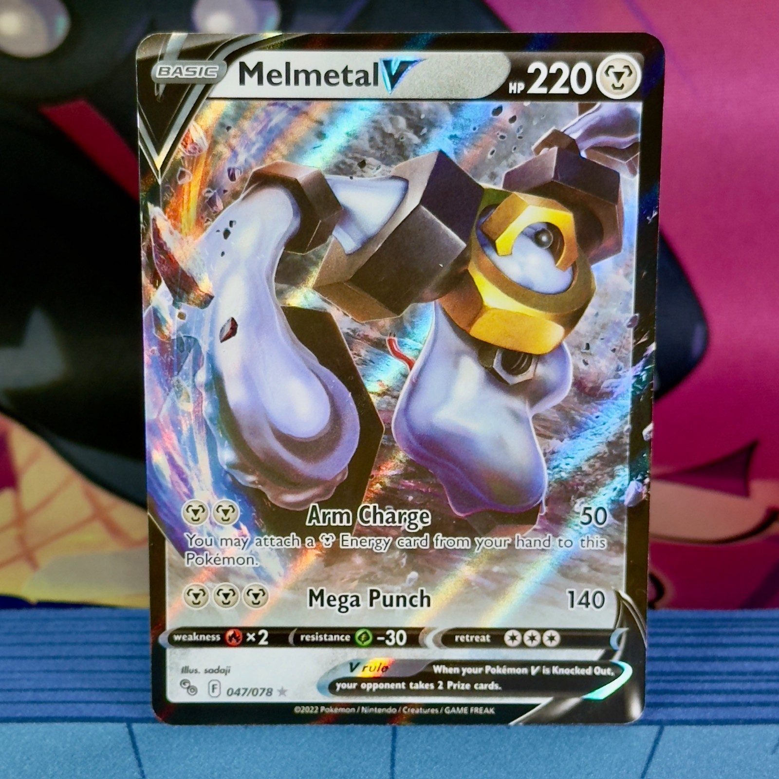 Melmetal V – 047/078 – Half Art – Pokemon GO – English – Pokemon