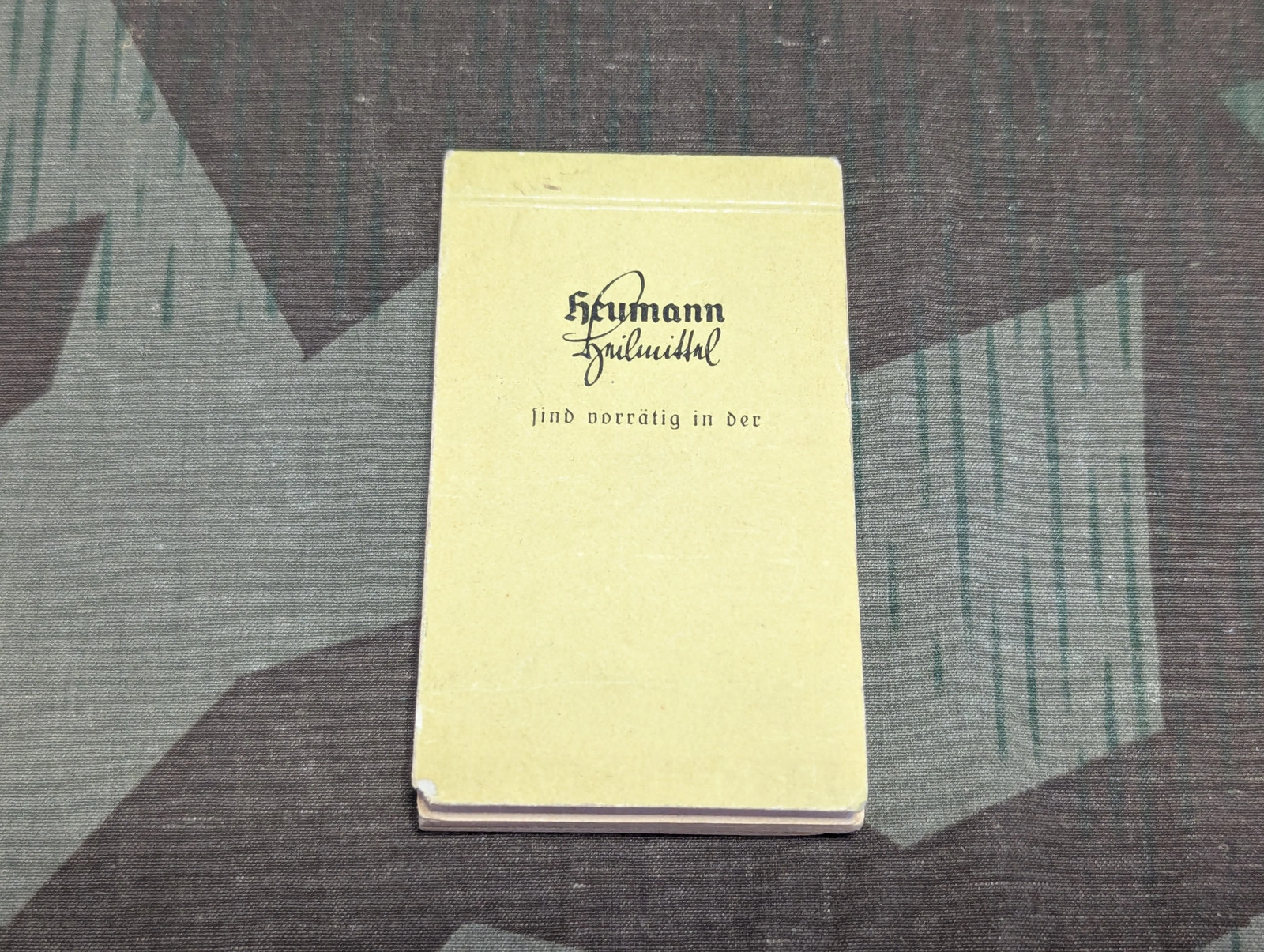Vintage German TINY Heumann Heilmittel Advertisement Notebook 1938 Pre WW2 1930s