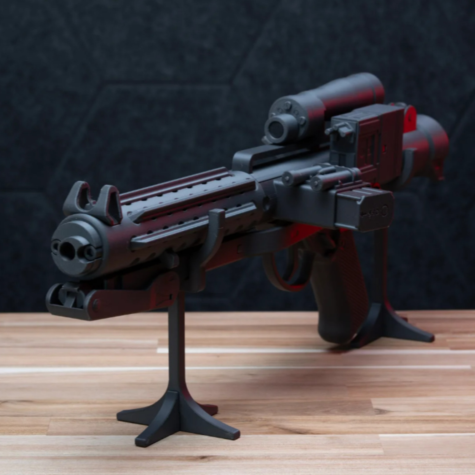 27″ BLACK Edition Stormtrooper E-11 Blaster Rifle ASSEMBLED VERSION | 3D Printed