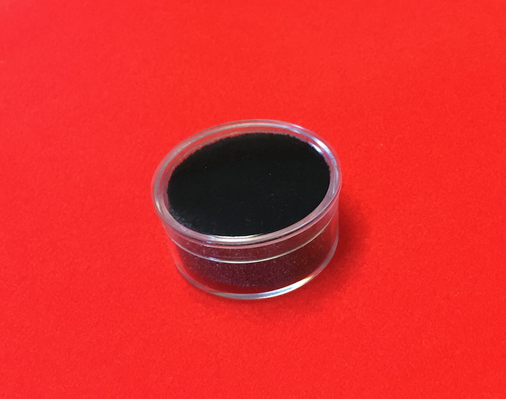 (12) Half Dollar Size Plastic Lucite Cups with Black Foam for Buttons, Coins