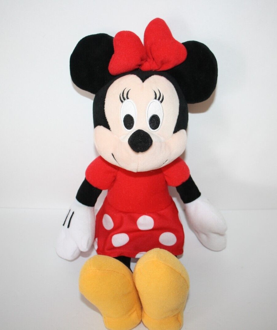 Disney Kohl’s Cares Minnie Mouse Plush Red Polka Dot Dress 12″ Stuffed Animal