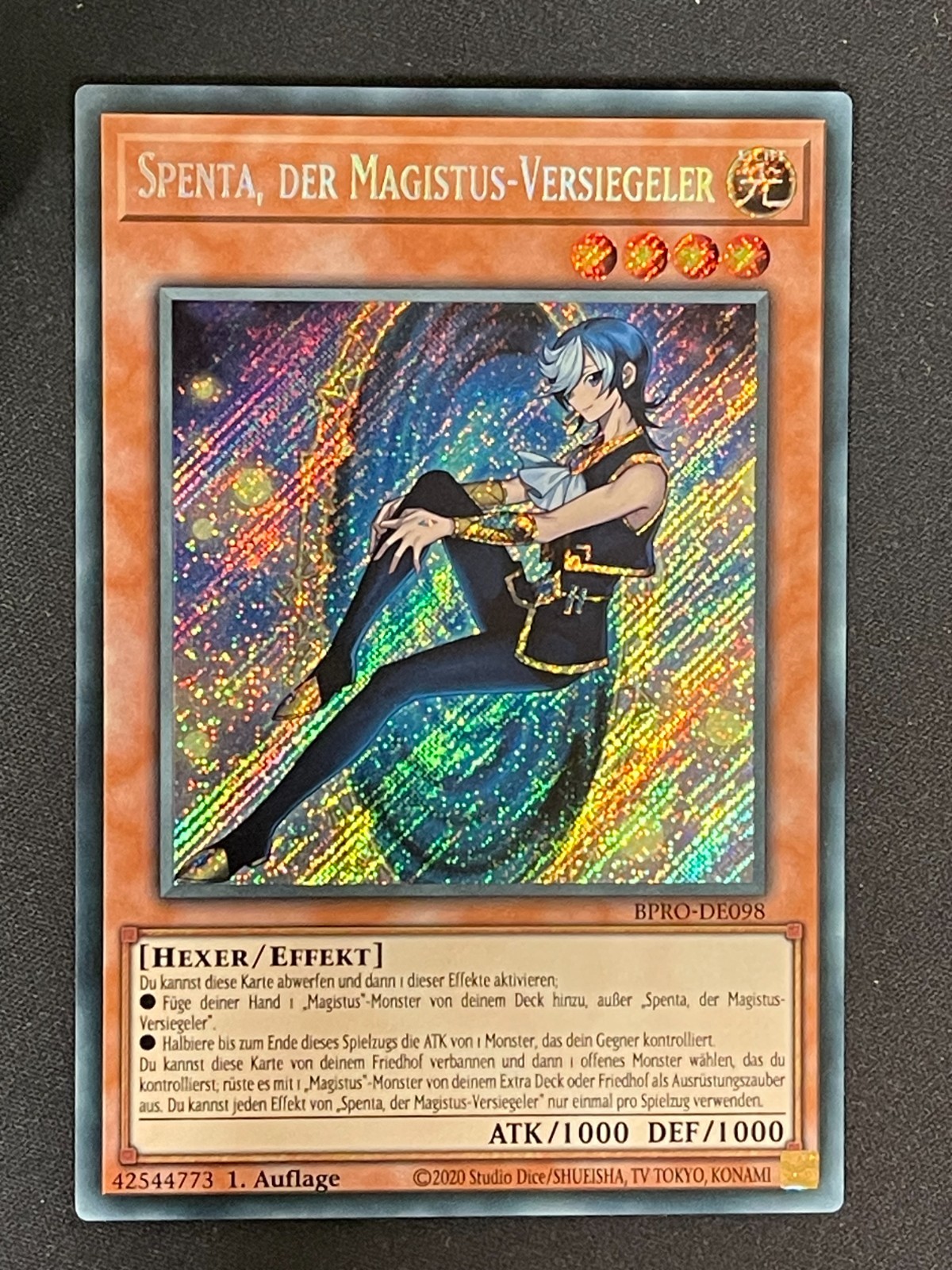 Spenta the Magistus Sealer BPRO-EN098 Secret Rare German NM YUGIOH
