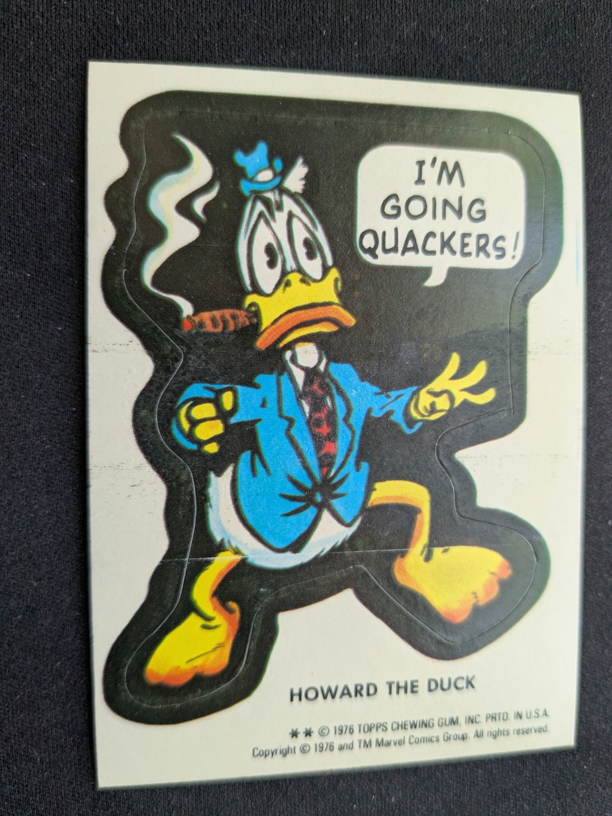 1976 Topps Marvel Comic Book Heroes Stickers NNO Howard the Duck (EX)