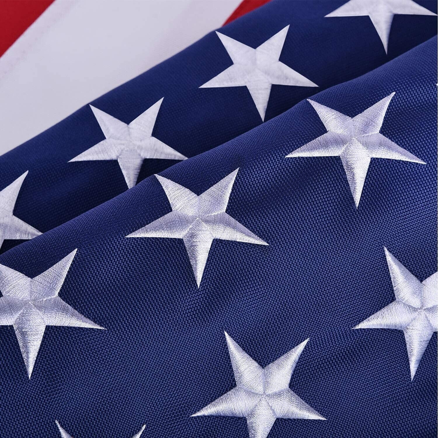 American Flag 5×8 ft Outdoor US Flag UV Protected Embroidered Stars Sewn Stripes