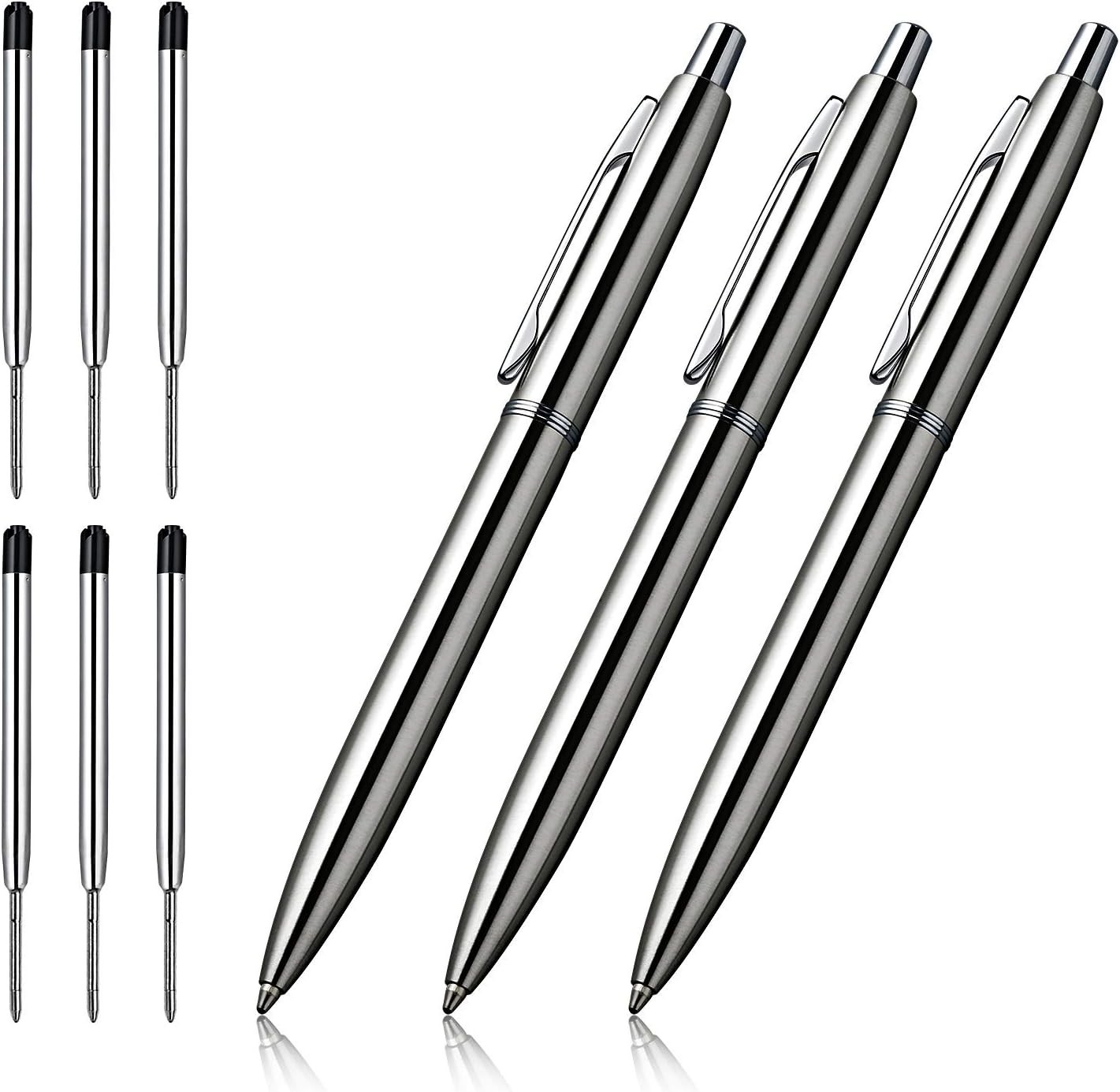 Ballpoint Pens Bulk – 1.0 Mm Medium Point Metal Pens for Journaling Gift Busines
