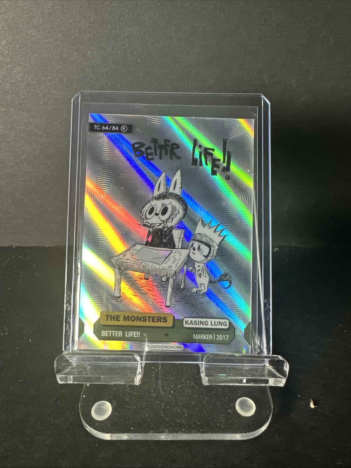 🔥RARE HOLO! 2025 How2Work THE MONSTERS S3 “BETTER LIFE” 64/84 R LABUBU Lung v1
