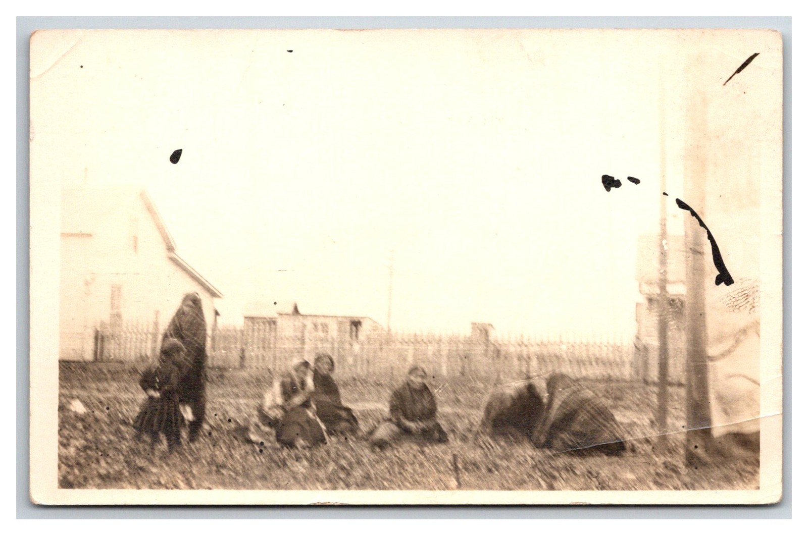 RPPC ~ Native American Indian Family Maybe Osage or Sioux