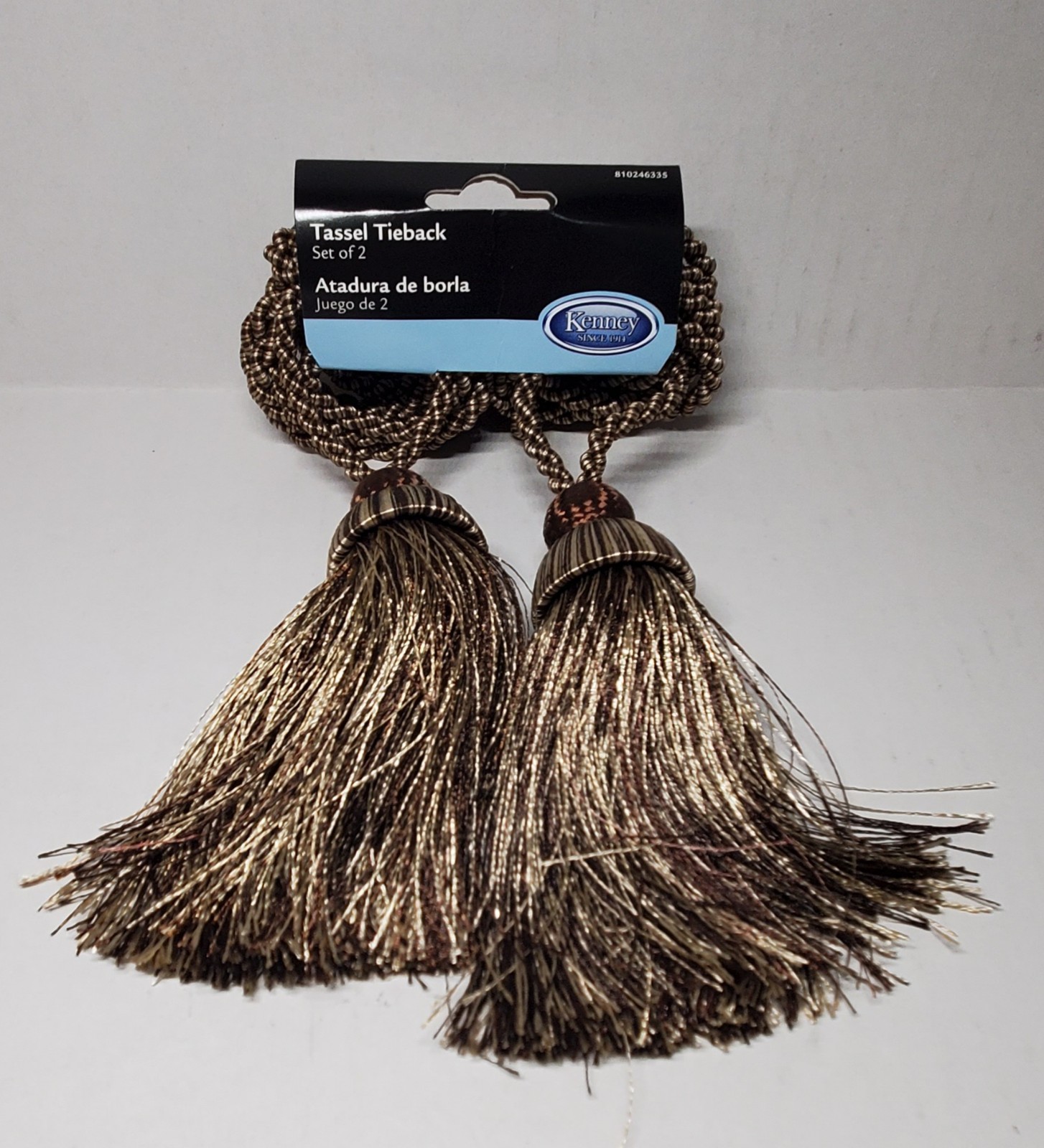 Tassel Tieback by Kenney 100% Polyester ( Qty 8 ) Chocolate, Bronze & Gold