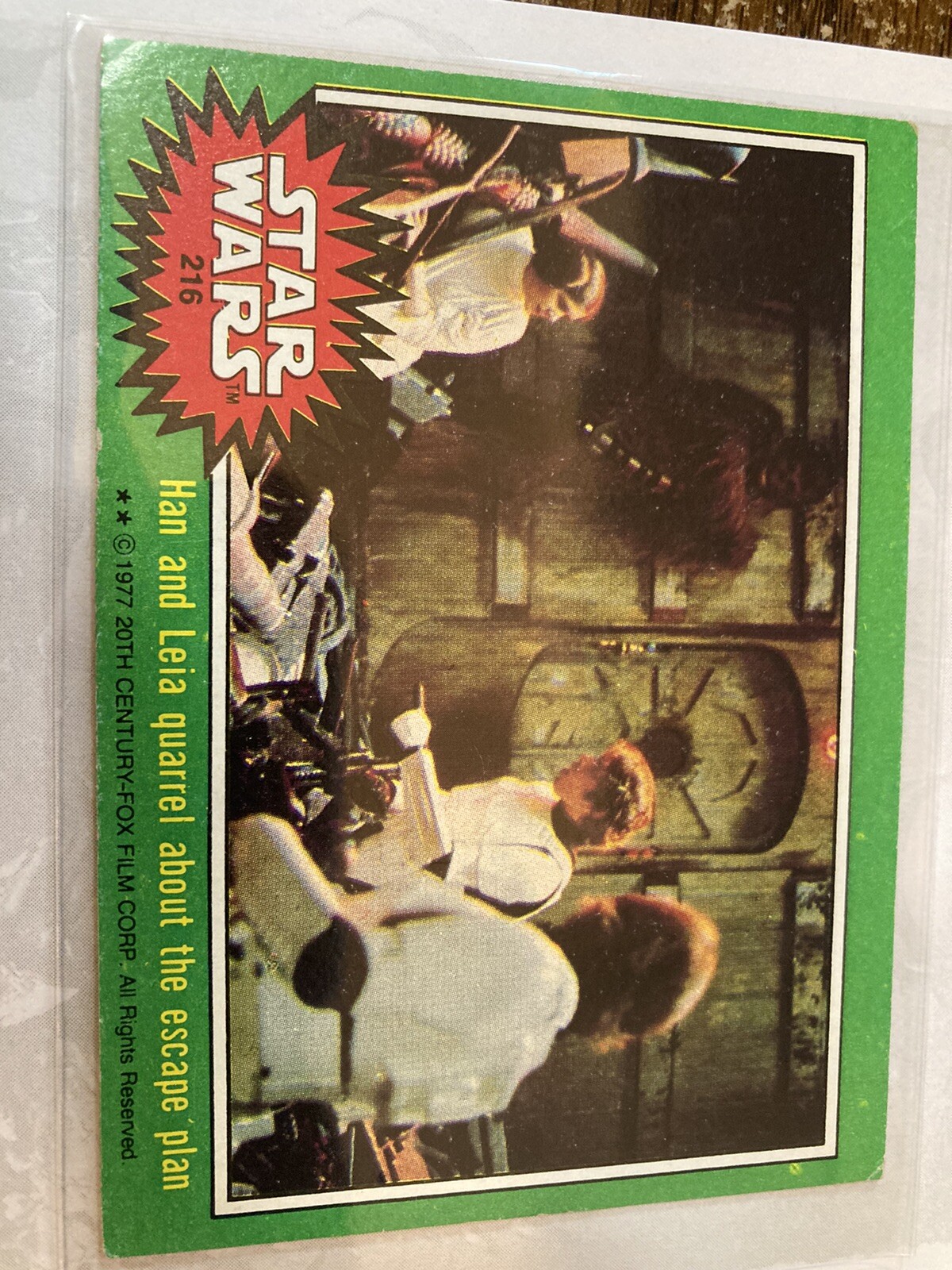 1977 Topps Star Wars Series 4 Green #215